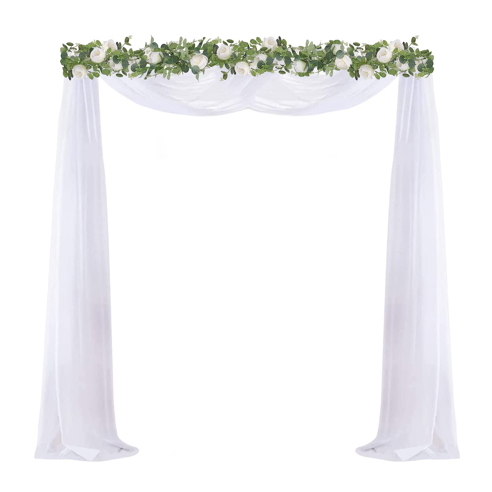 3m Arco Nuziale Robusto Regolabile Altezza, Ferro Quadrato, Giallo Senape, per Matrimoni Feste Compleanni Decorazioni con Fiori Luci LED