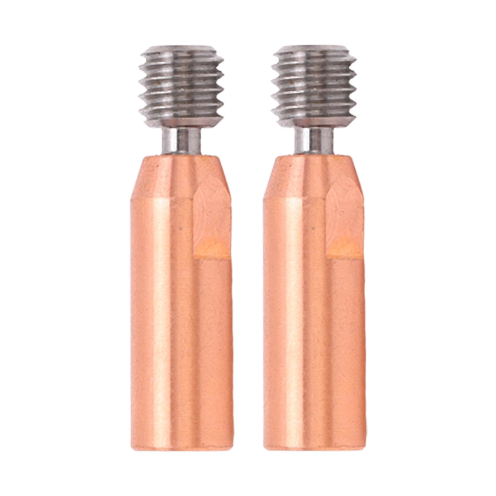 3D Printer Throat Nozzle, All Metal Ti Alloy and Copper Bimetal Throat Nozzle 2Pcs for Ender 3, 3 V2, 3 Pro Heat Break Throat with Easy Installation for 3D Printing (1.75mm Bore)