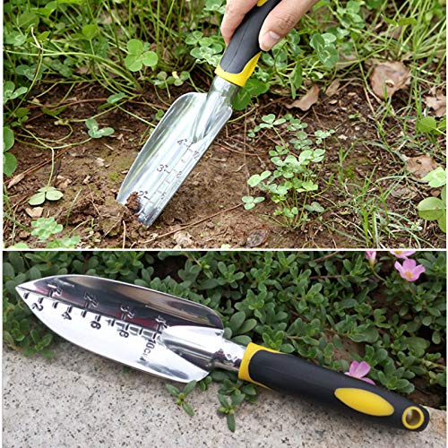 Sxbbsmc Garden Trowel, Hand Shovel, 1 Piece Cast-Aluminum Heavy Duty With Soil Depth Mark Gardening Hand Tool, Small Professional Hand Trowel For Women Men Kids Digging Planting #TOP5
