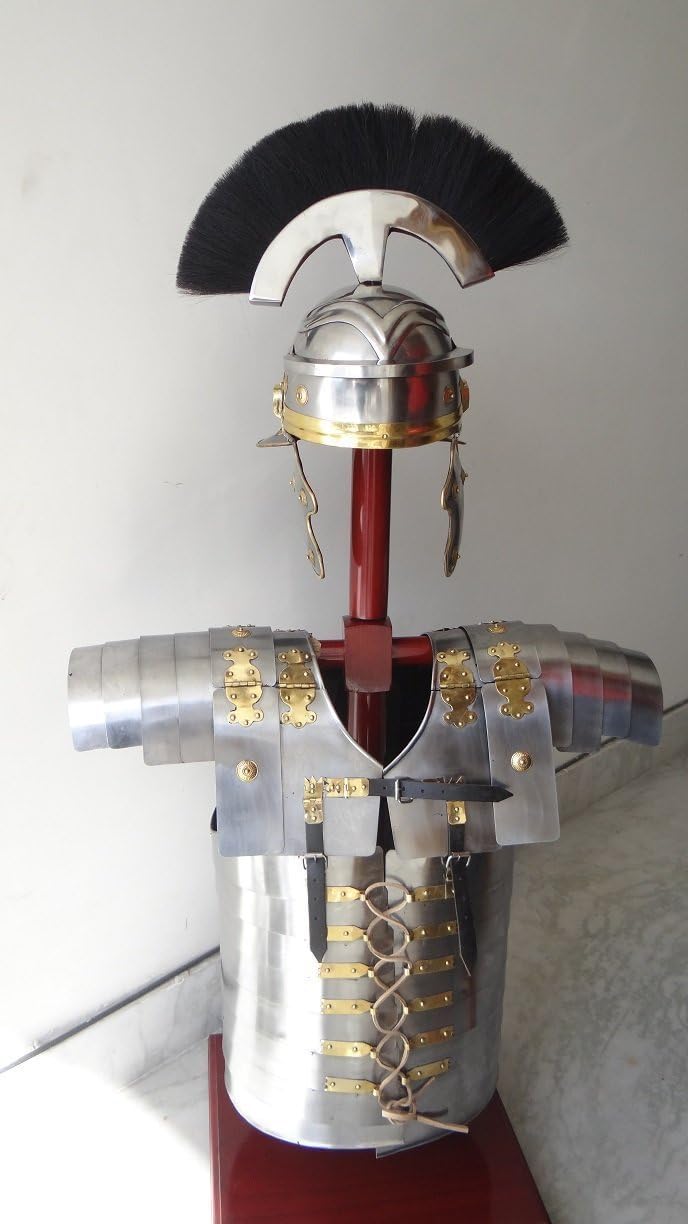 Helmet Medieval Roman Armory Collectible Lorica Segmentata Armor Breastplate