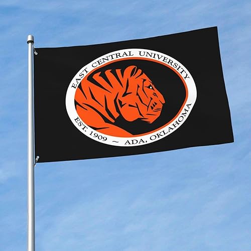 Miniatura 2 de East Central University Logo 3 x 5 pies Bandera decorativa para exteriores, bandera de jardín, bandera individual para exteriores