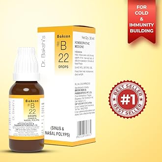 Dr. Bakshi's BAKSON'S HOMOEOPATHY # B 22 Sinus Drops (30 ml)