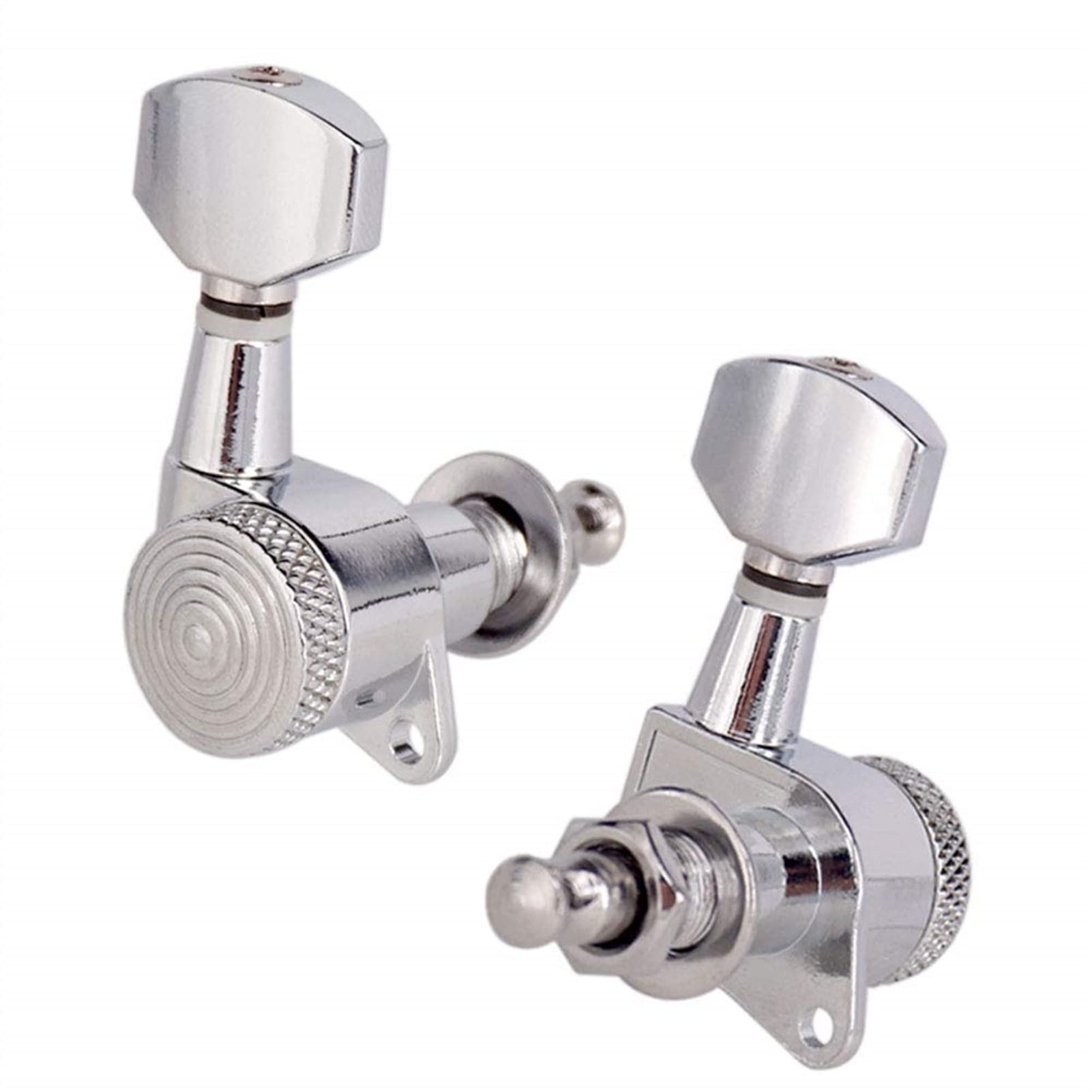 Stimmwirbel Gitarrensaiten 6 Stücke Gitarre Tuning Pegs Tuner Machine Köpfe Mit Schloss Chrom-Verriegelung Tuning-Tasten Für Elektrische Akustikgitarre (Color : 6L)