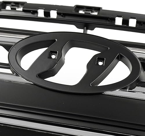 Miniatura 4 de G-PLUS Rejilla de parachoques superior delantera cromada y negra compatible con Hyundai Elantra 2017-2018