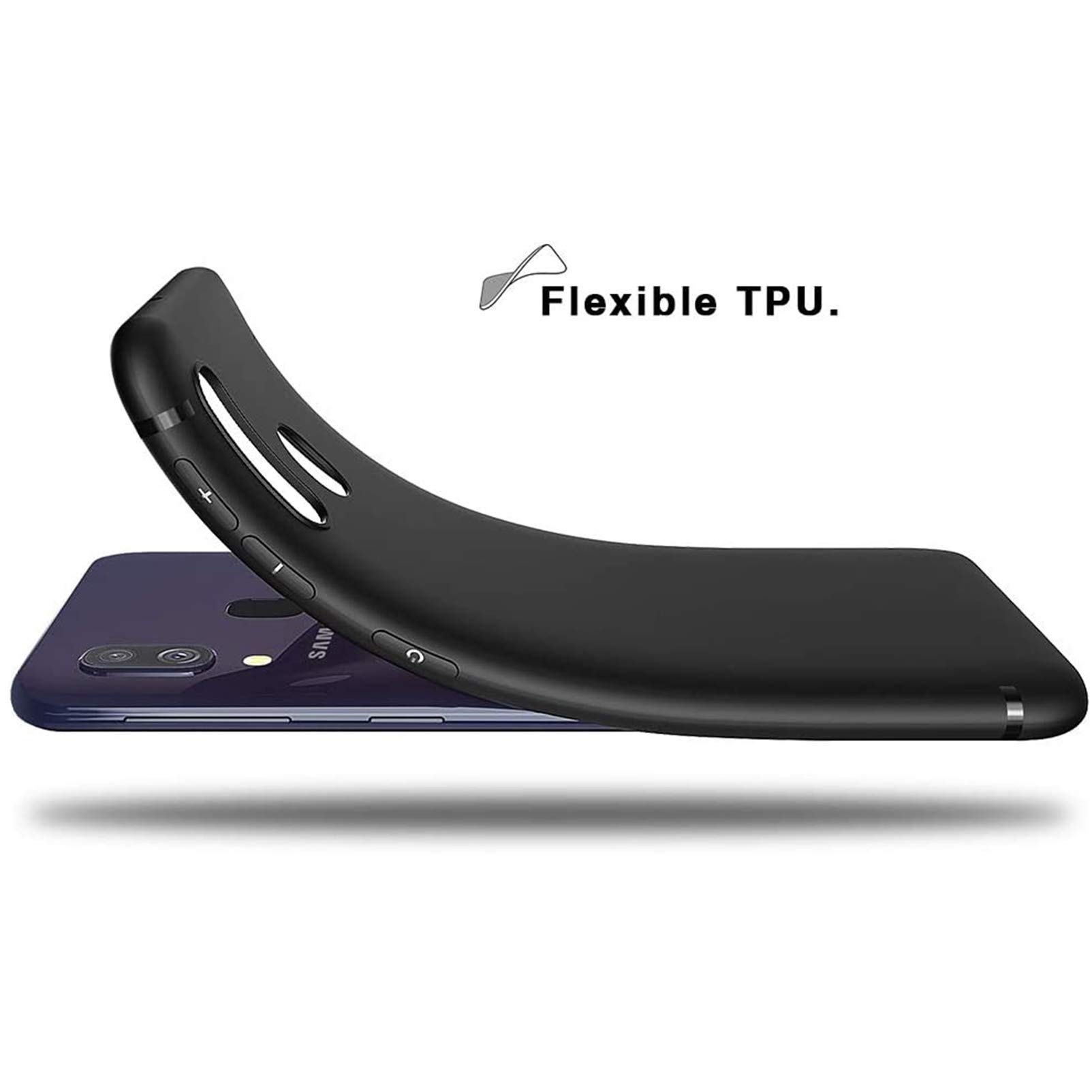 JIENI Cover pour Zte Blade A71 (6.52) Coque,Black Housse Étuis Souple