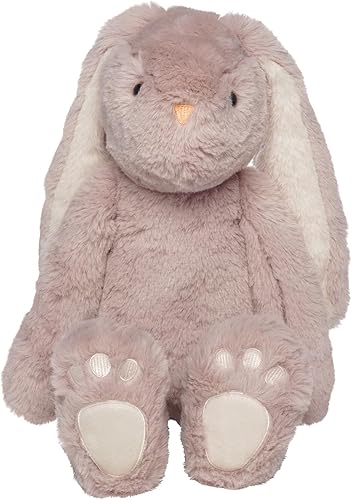 Manhattan Toy Ivy The Mauve & Light Beige Snuggle Bunnies - Peluche de 12 pulgadas con detalles bordados
