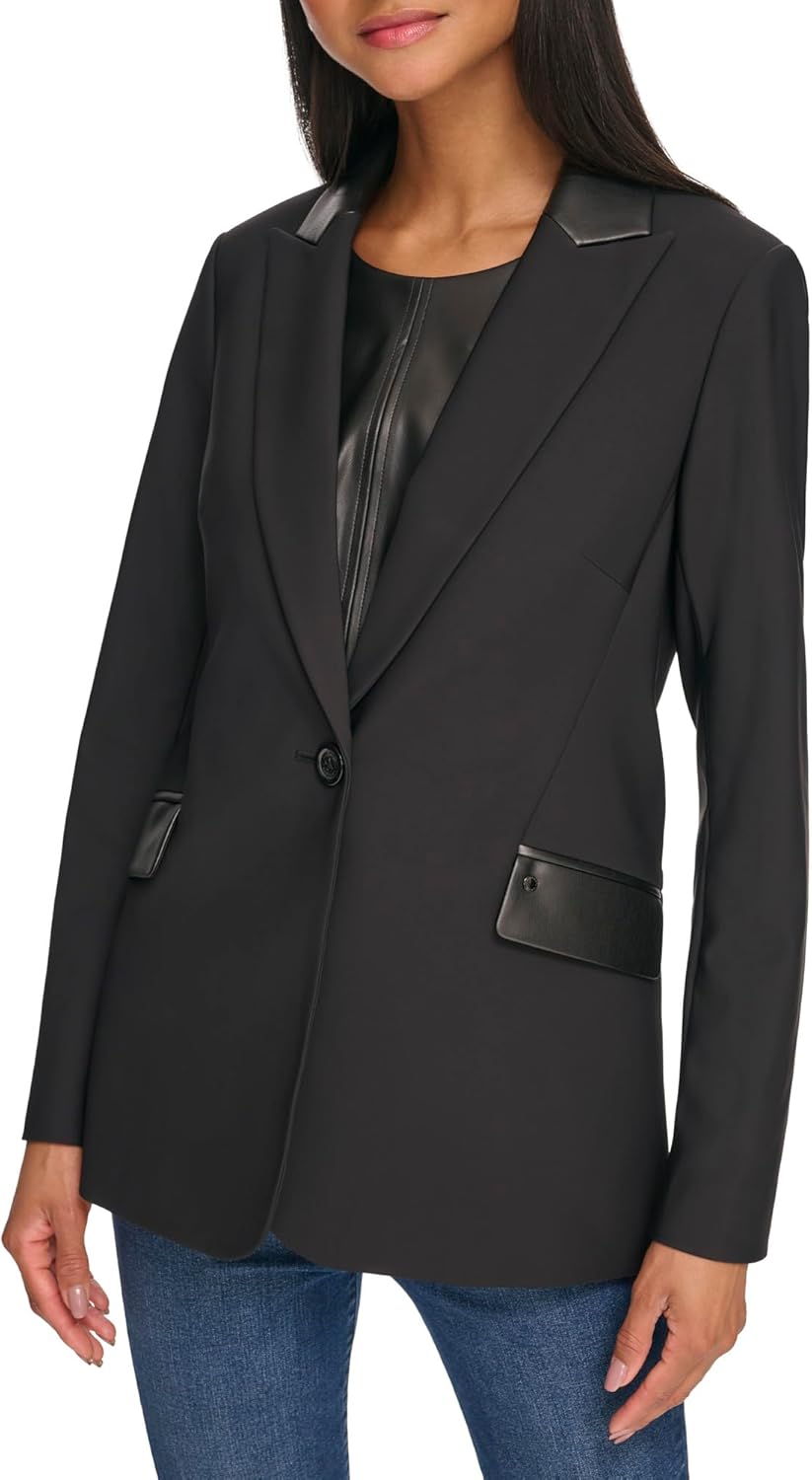Karl Lagerfeld Paris Womens Sport Blazer - Image 2