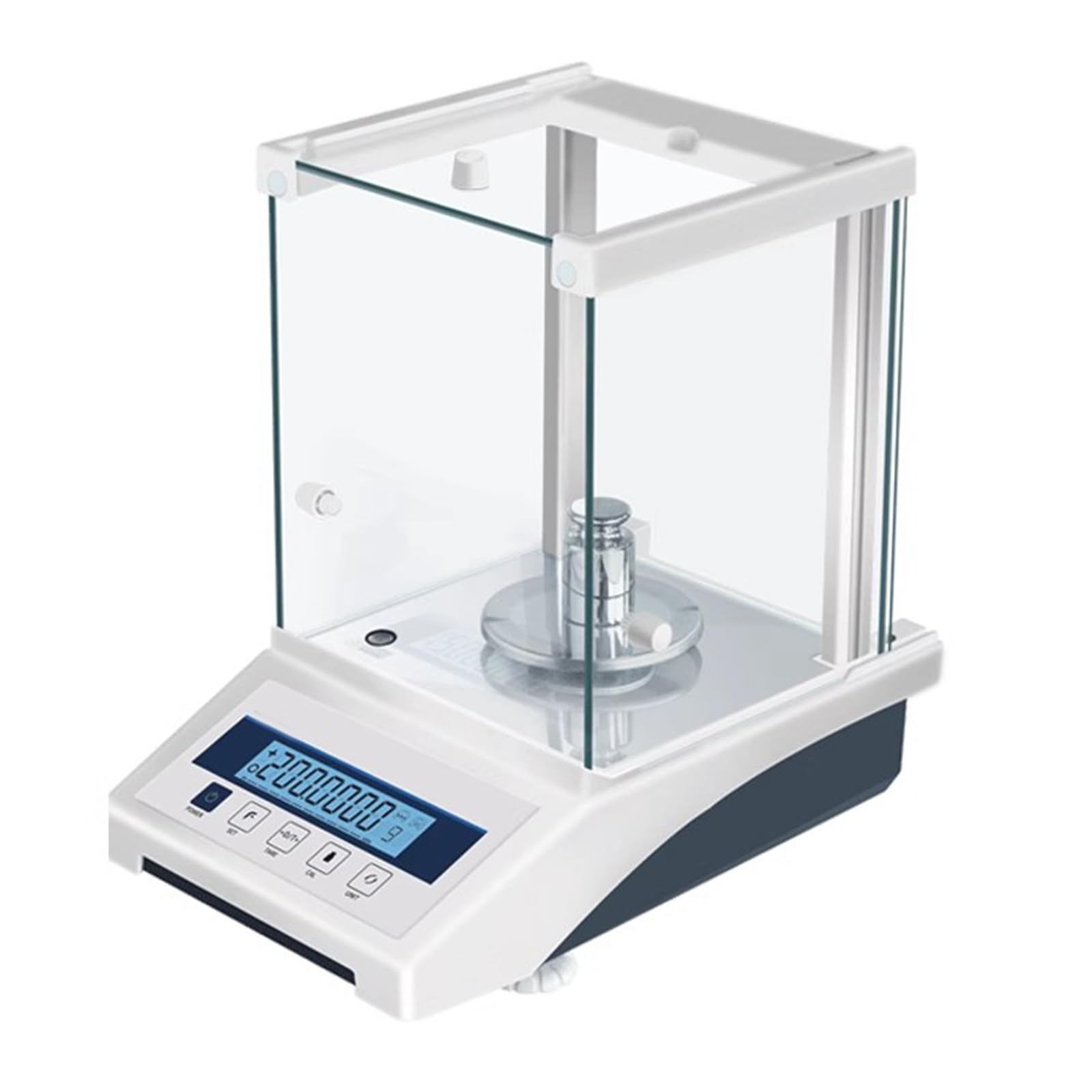 Balance Analytique Électronique, Balance Numérique Précise 0,0001 G, avec Écran LCD, Sortie De Données, Étalonnage Externe, Pare-Brise, pour Laboratoire, Pharmacie, Usine Chimique