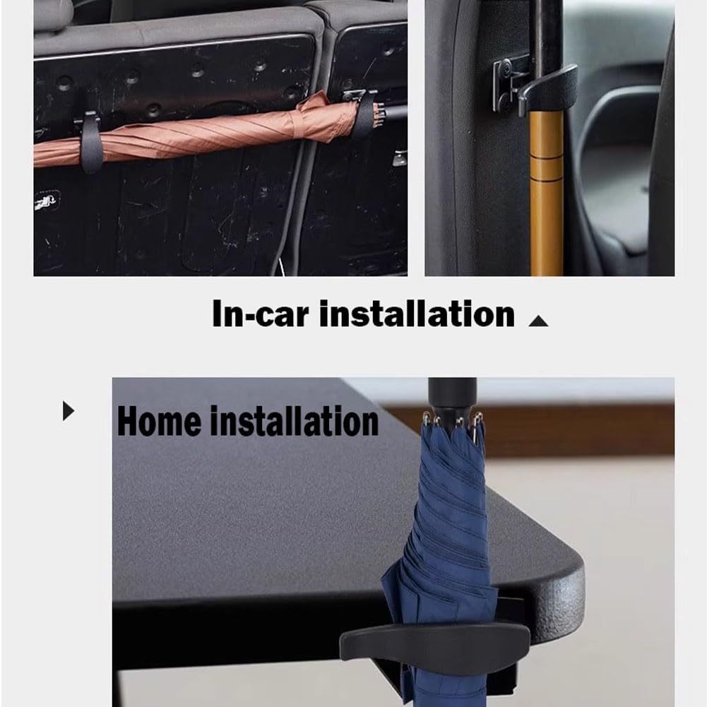 Soporte Paraguas De Coche para Q5 SUV 2008 2009 2010 2011 2012 2013 2014 2015 2016 2017, Lluvia Paragua Carpeta Gancho Multiusos Maletero Soporte-Paraguas Interior Accesorios,B