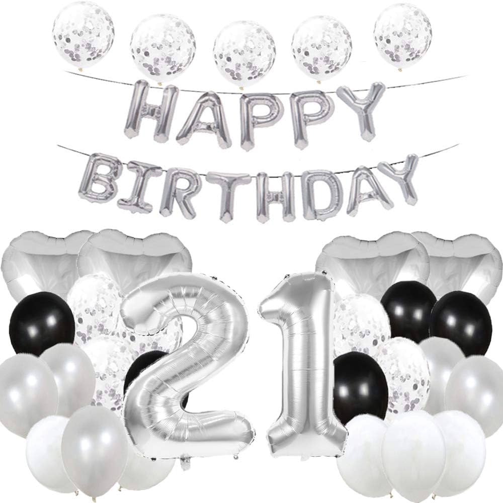21 ans anniversaire - 5 Décorations Pour 21 Anniversaire Ballons en latex en forme de chiffre 21 pour anniversaire de 21 ans, pour filles, garçons, femmes, hommes : Amazon.fr: Cuisine et Maison
