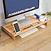 Produktbild Home-Neat Bambus Monitorständer Bildschirmständer für den Laptop mit Stauraum als Desktop Organizer 60 x 8,5 x 30,2 cm