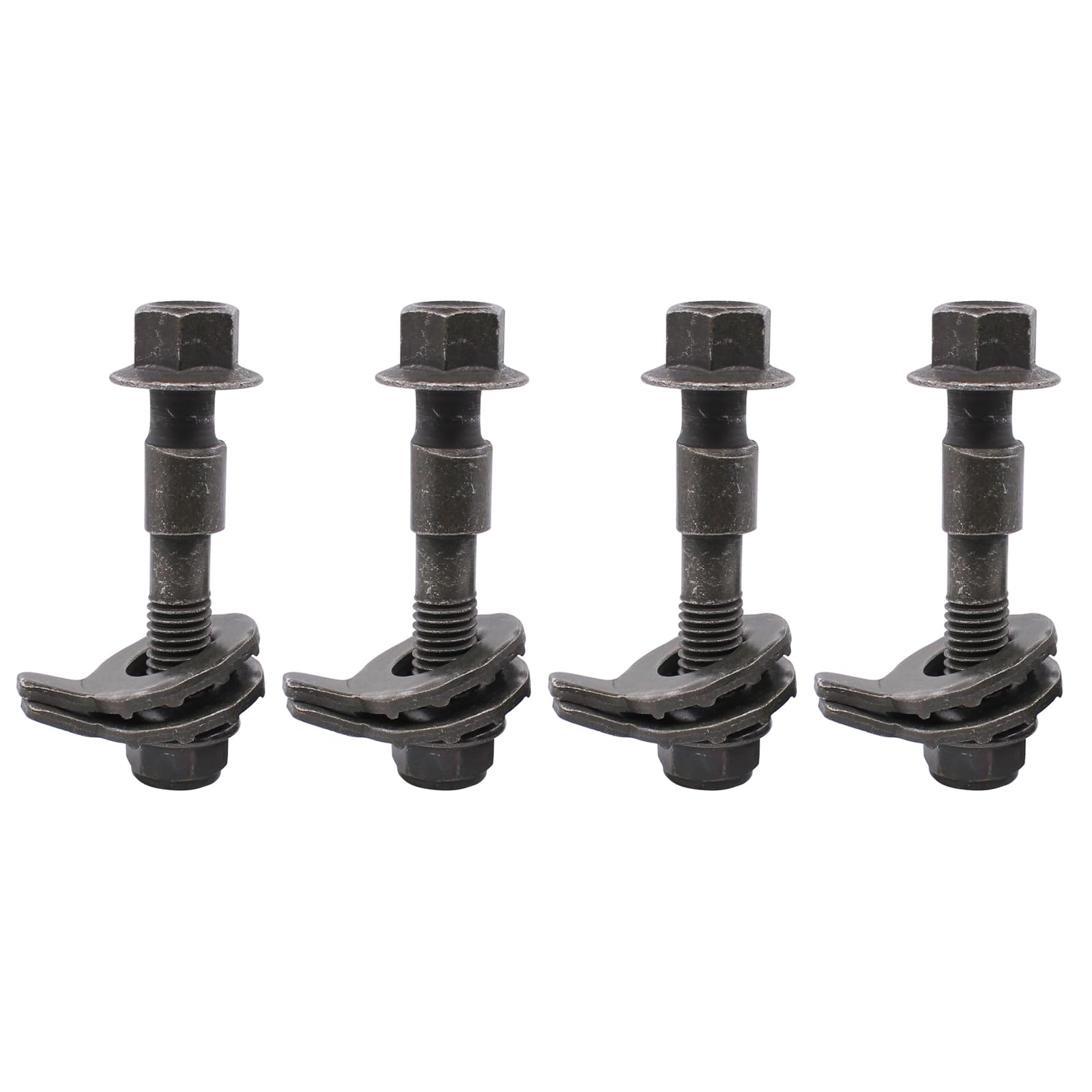 ApplianPar Pack of 4 14mm Cam Bolt Kit Adjustable Camber Correction Alignment Kit for Vehicles Front Left and Right Wheel