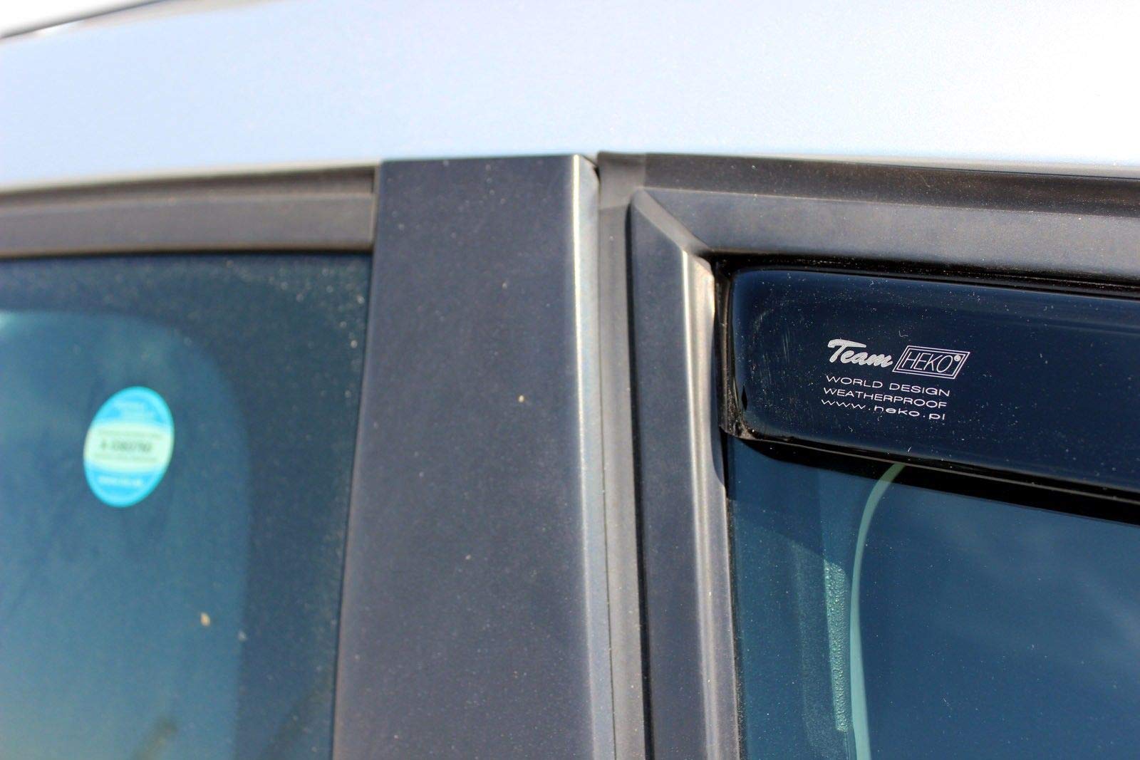 Deflecteurs D'air Heko Pour Peugeot 407 2004-2012 - 2 Pièces - Montage Intérieur - Fumé