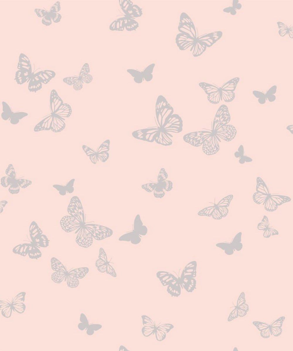 BHF DL40580 Sparkle 2 Butterfly Wallpaper-Pink