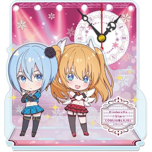 2.5D Anime Acrylic Mini Desk Clock