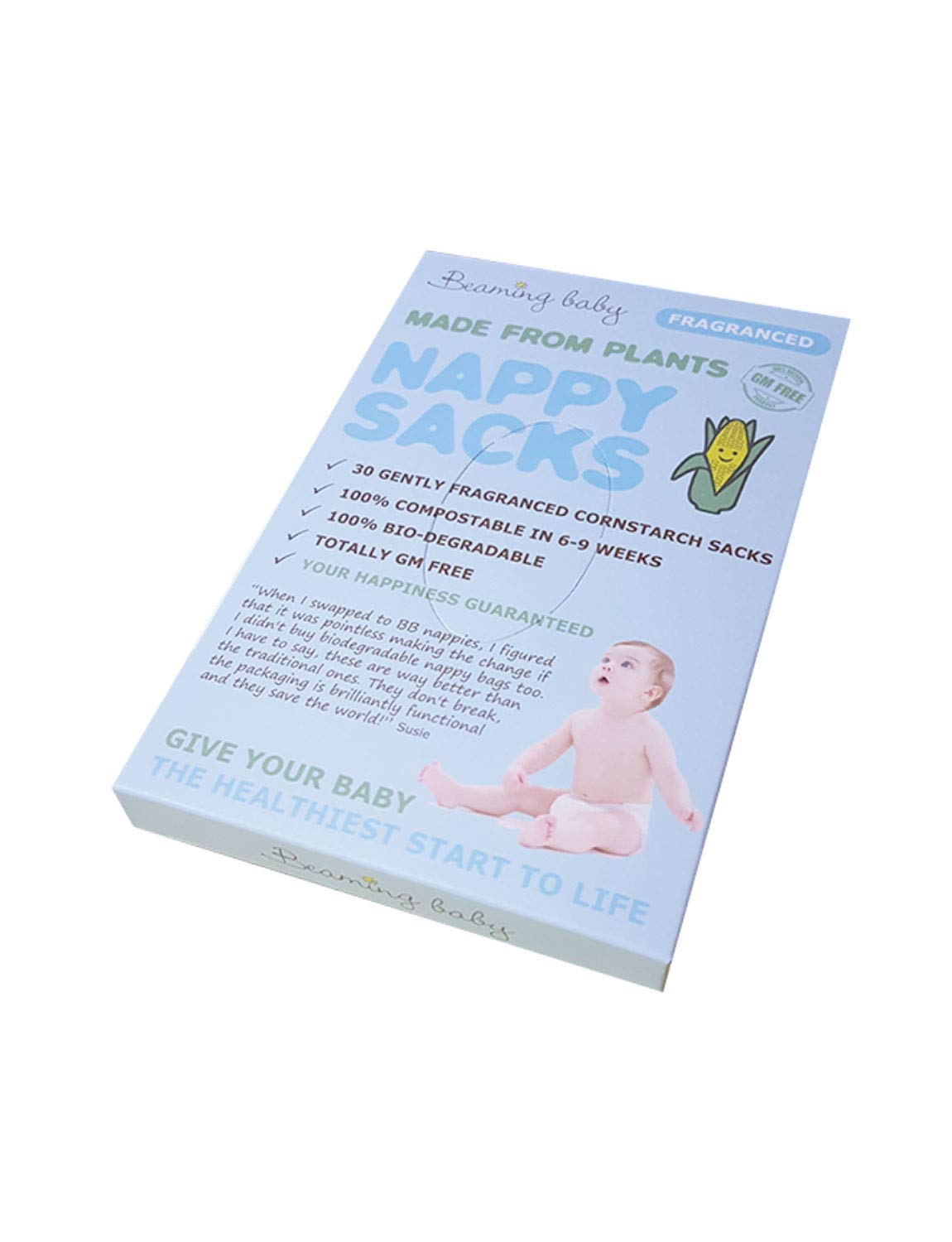 Beaming Baby Made From Plants Nappy Sacks Fragranced, Box (30 Pcs)
