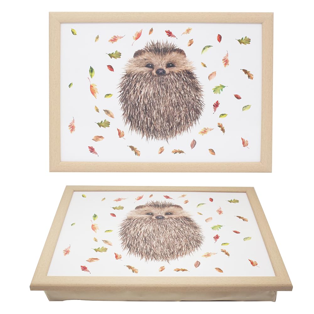 Hedgehog Lap Tray Cushioned Bean Bag Tray Woodland Animal Nature TV Dinner Tray