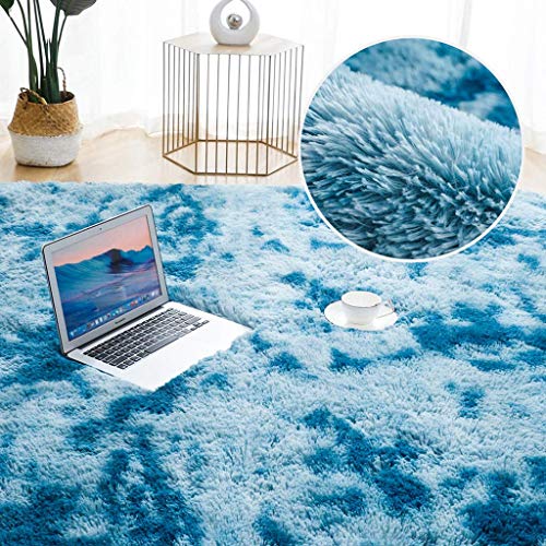 Vloerkleed 40x100 cm Superzacht en pluizig vloerkleed om aan te brengen in de woonkamer, slaapkamer, kinderkamer, eetkamer, marineblauw - Afbeelding 3