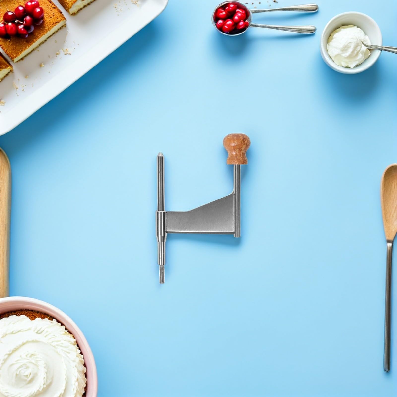 CALLARON 2 Pezzi Affettatrice per Formaggio in Acciaio Inossidabile Lame Rotanti, Accessori di Ricambio Pratici, Utensile Versatile per Cucina Domestica Italiana