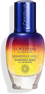 L’Occitane Immortelle Overnight Reset Serum,30ml |Anti-Aging Night Serum with Immortelle, Acmella & Gardenia Extracts | Li... Price In India