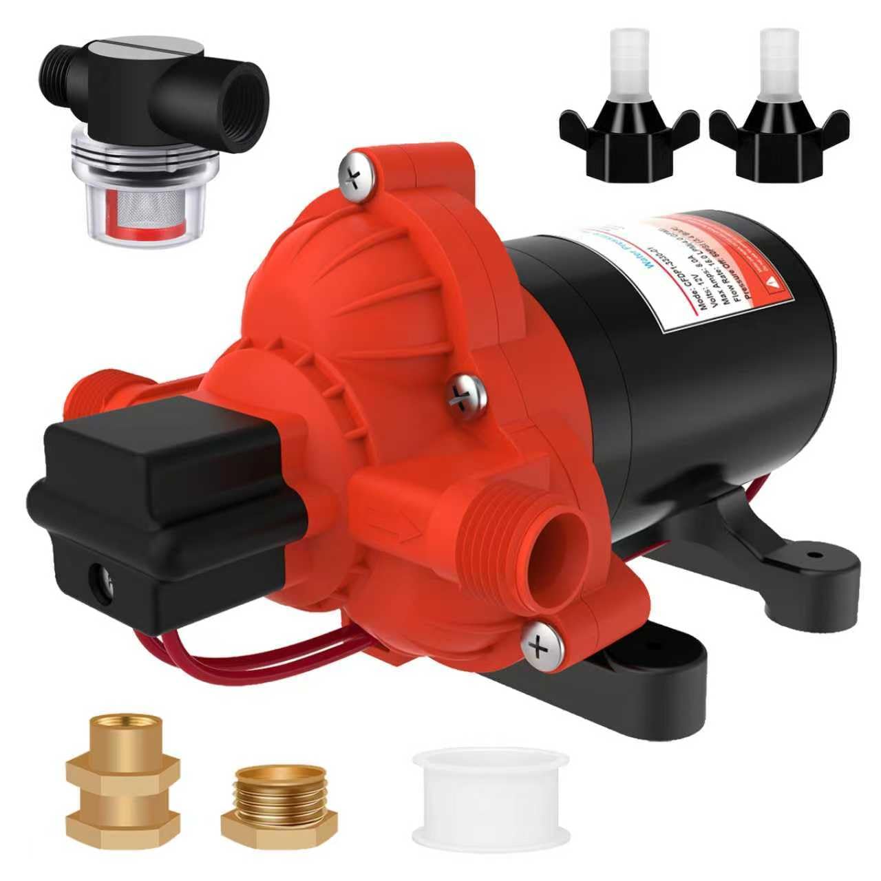 クーランマラン 33 Series DC RV/Camper/Boat/Off-Grid Fresh Water Pressure Pump