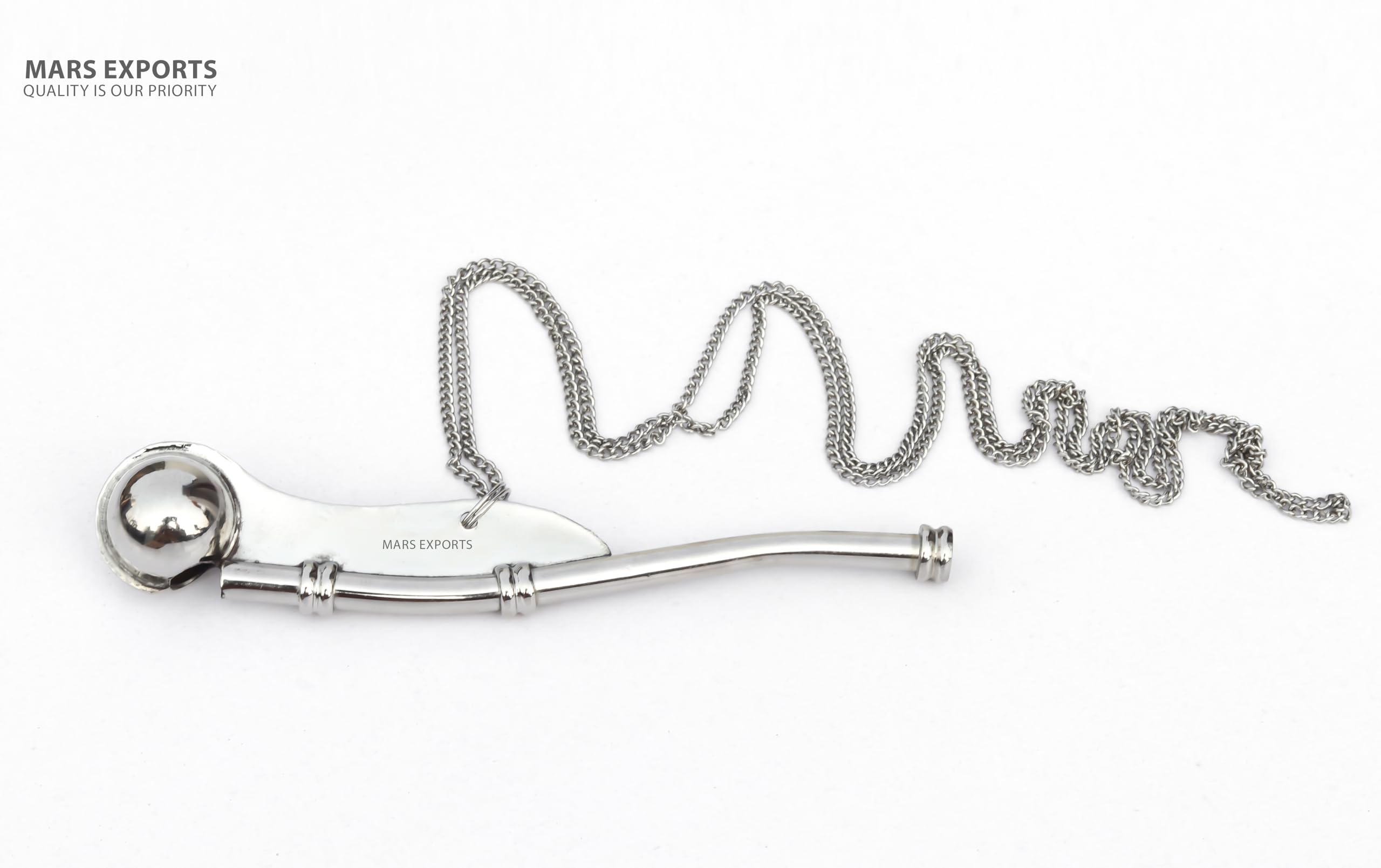 Sifflet De Bateau Bosun Ancien En Argent Sterling - Vintage, Origine USA