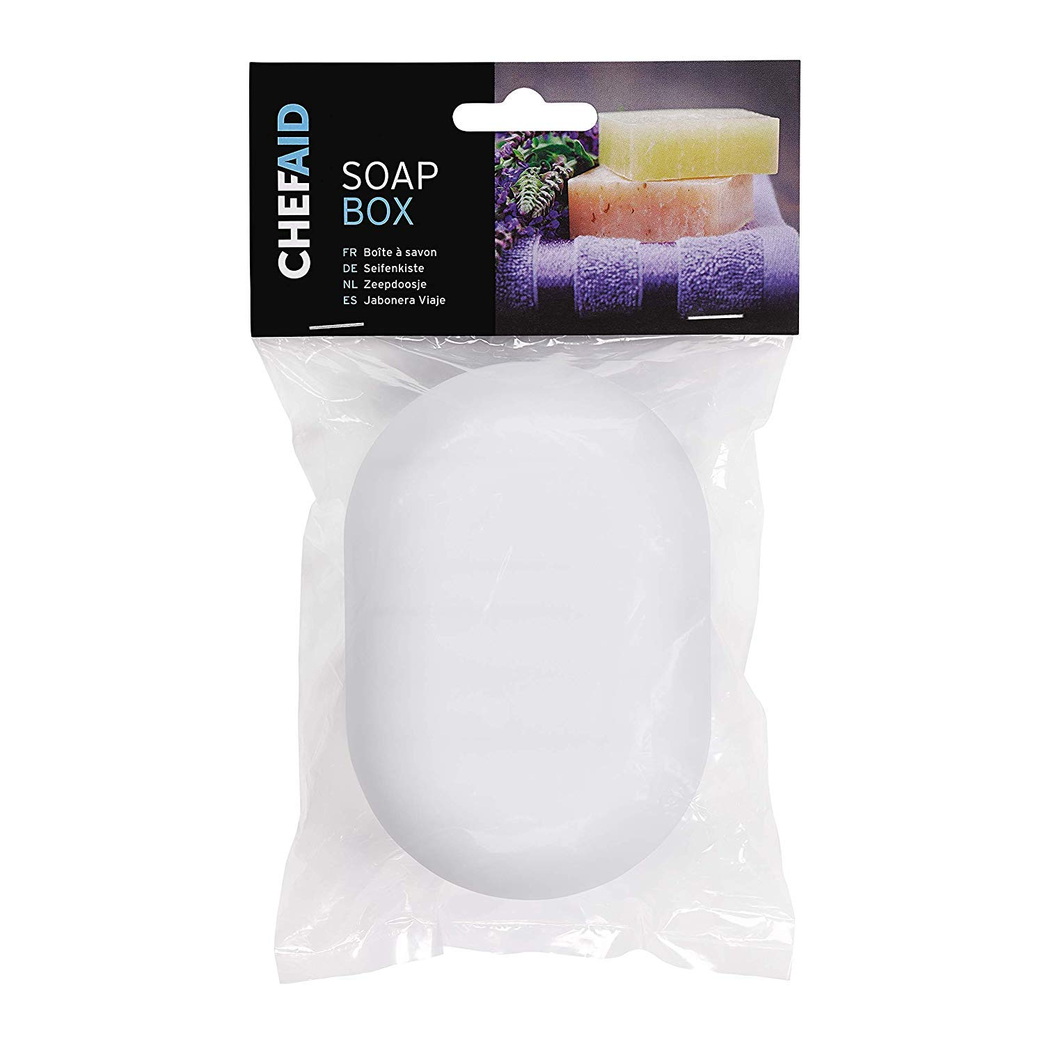 Chef Aid Soap Dish, White White Confezione da 1 bianco