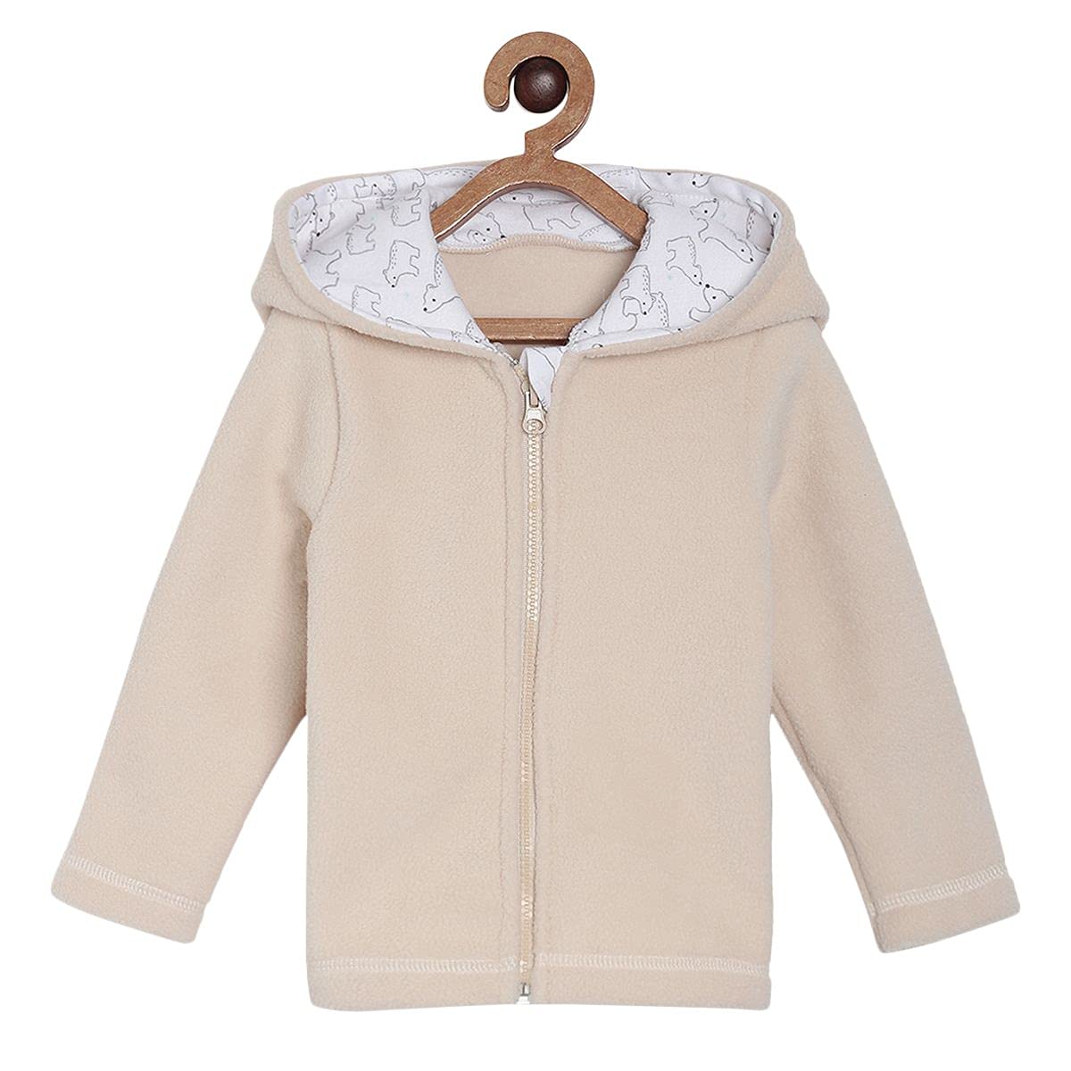 miniklubMini Klub Baby Front Open Long Sleeve Woven Polyester Jacket (Gold Color)