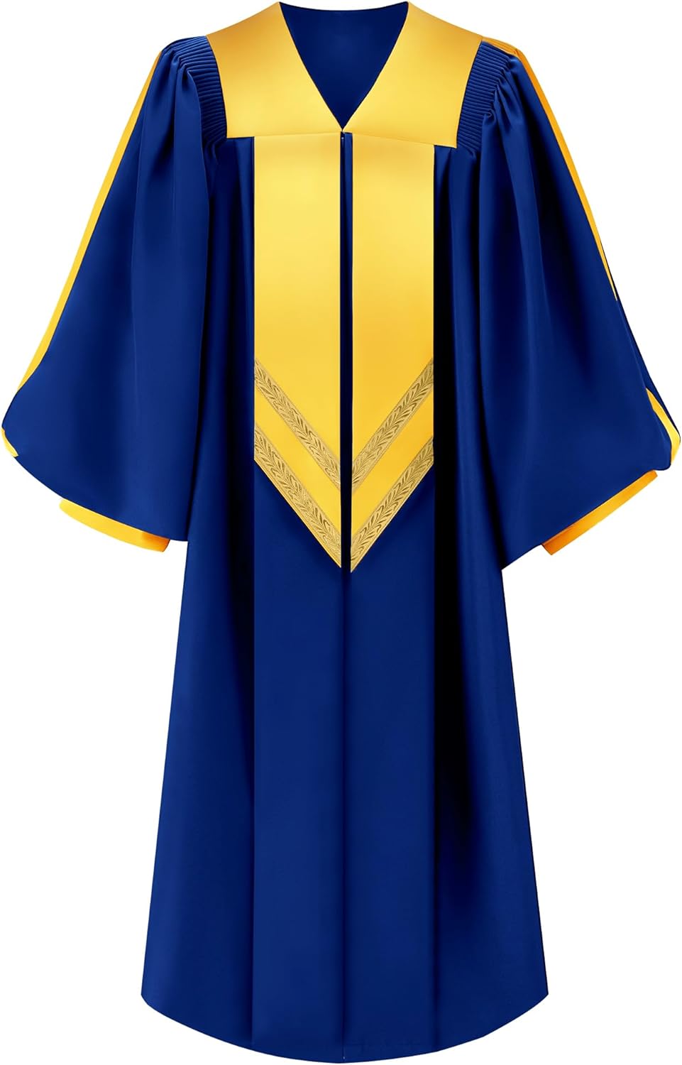 Unisex Adult Choir Robes Matte Finish for Baptisms with Cuff Sleeves