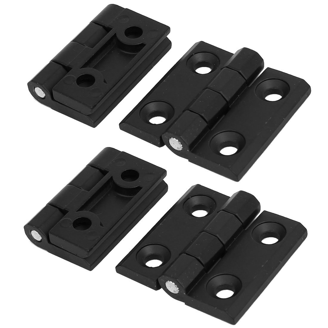 Uxcell Black Sourcingmap Household Closet Door 50Mmx50mm Aluminium Hinge 4Pcs