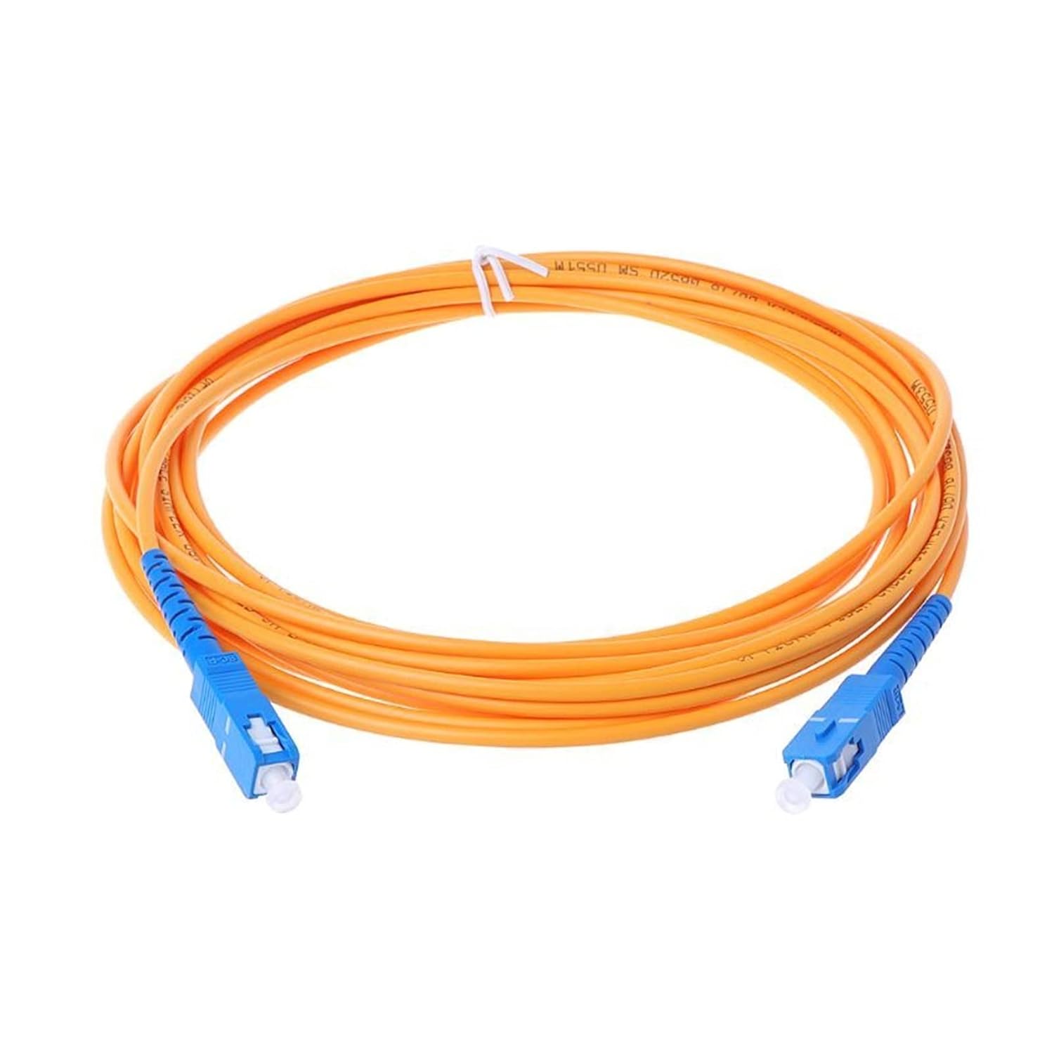 1m/3m/5m/10m SC/UPC-SC/UPC-SM 3mm Fiber Optic Jumper Cable Single Mode Extension Patch Cord(5m)