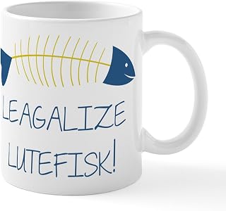 CafePress Legalize Lutefisk Fish Mug 11 oz (325 ml) Ceramic Coffee Mug