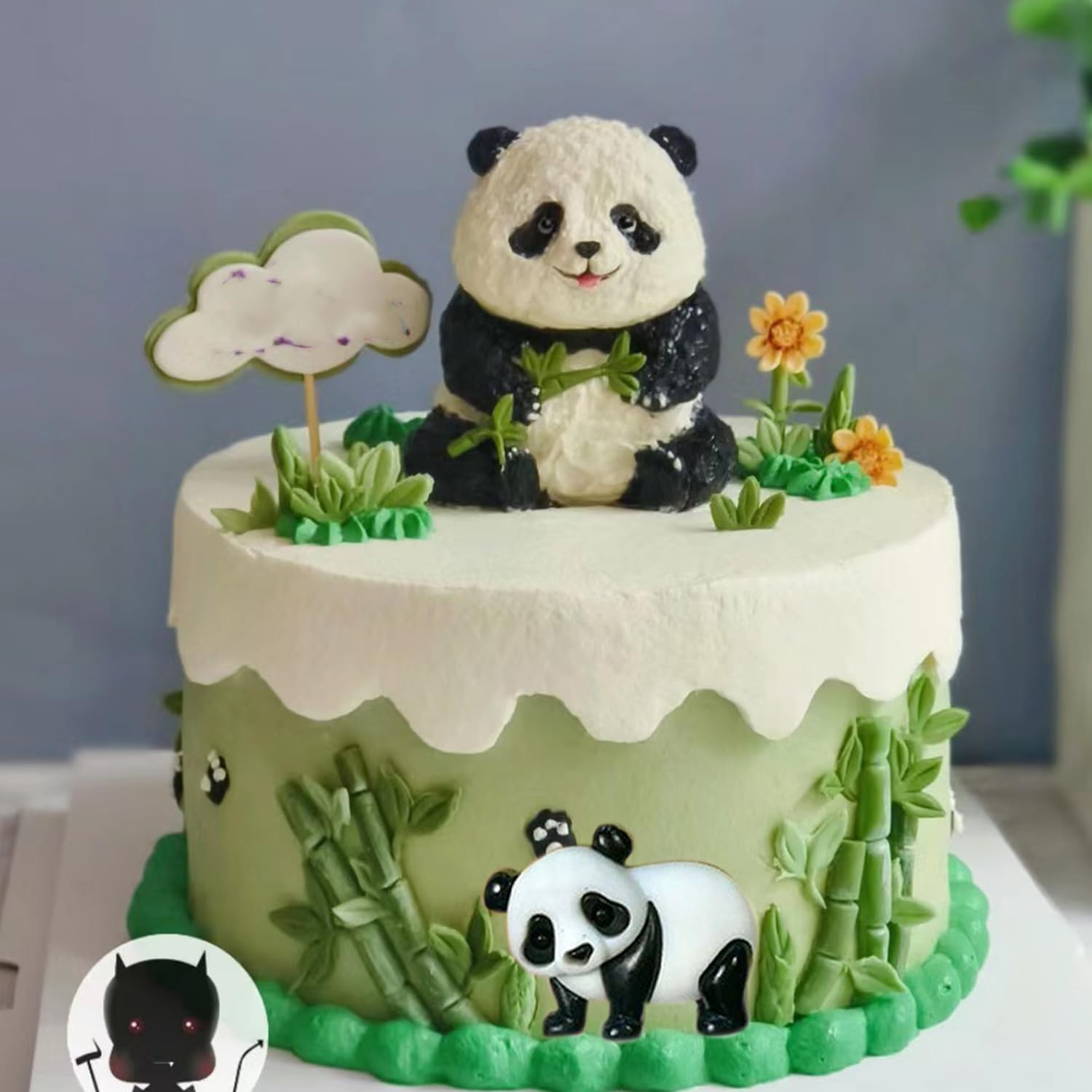 YIHUOMOLDS Panda Bear Silicone Mold Panda Fondant Molds for Cake Decorating Cupcake Topper Chocolate Candy Gum Paste Polymer Clay - Image 3