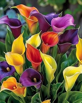 Calla lily Imported Flower Bulbs for Home and Gardening Pack of 2 Bulbs