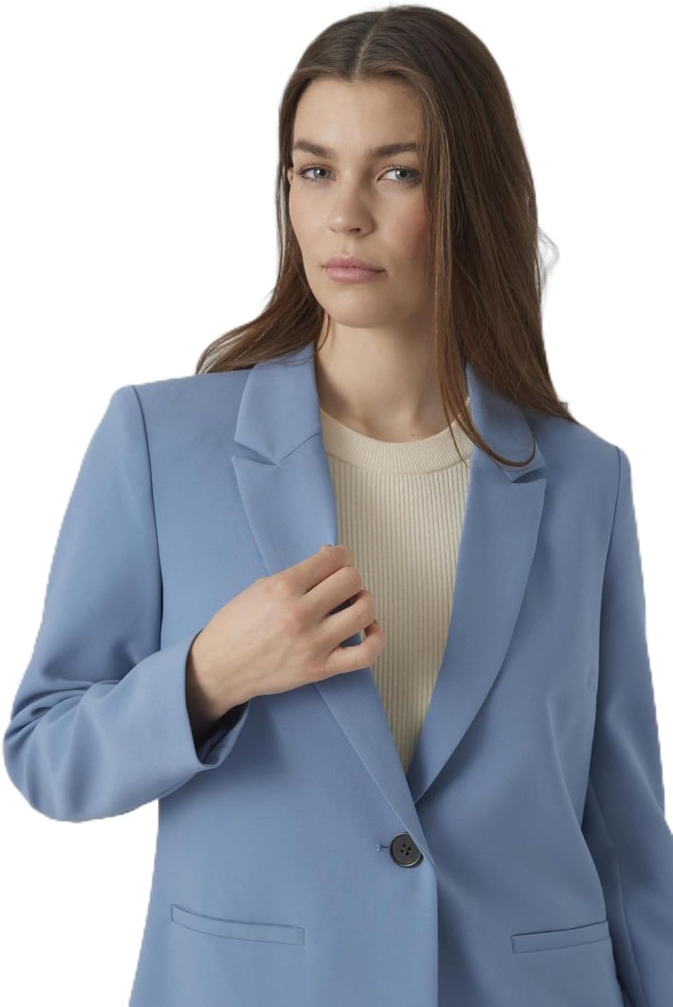 Vero Moda VMSANDY SLIM - Blazer - silver lining/écru