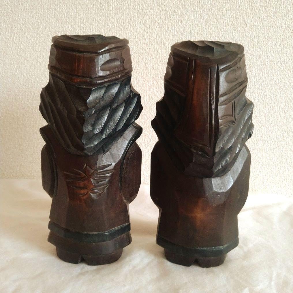Amazon | ニポポ人形 アイヌ民族 木彫り人形 北海道 工芸品 サイズ高さ