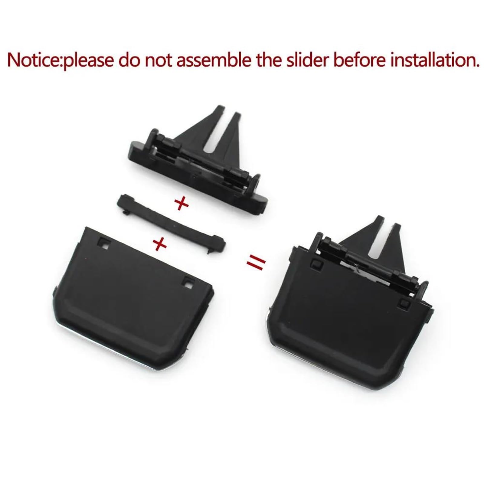 Bocchette dell'Aria per VW per Tiguan 2017-2022 Linguetta Presa d'Aria Climatizzatore Cruscotto Anteriore Dell'auto Clip Scorrevole Griglia Dell'ugello(LHD Right 1PC)