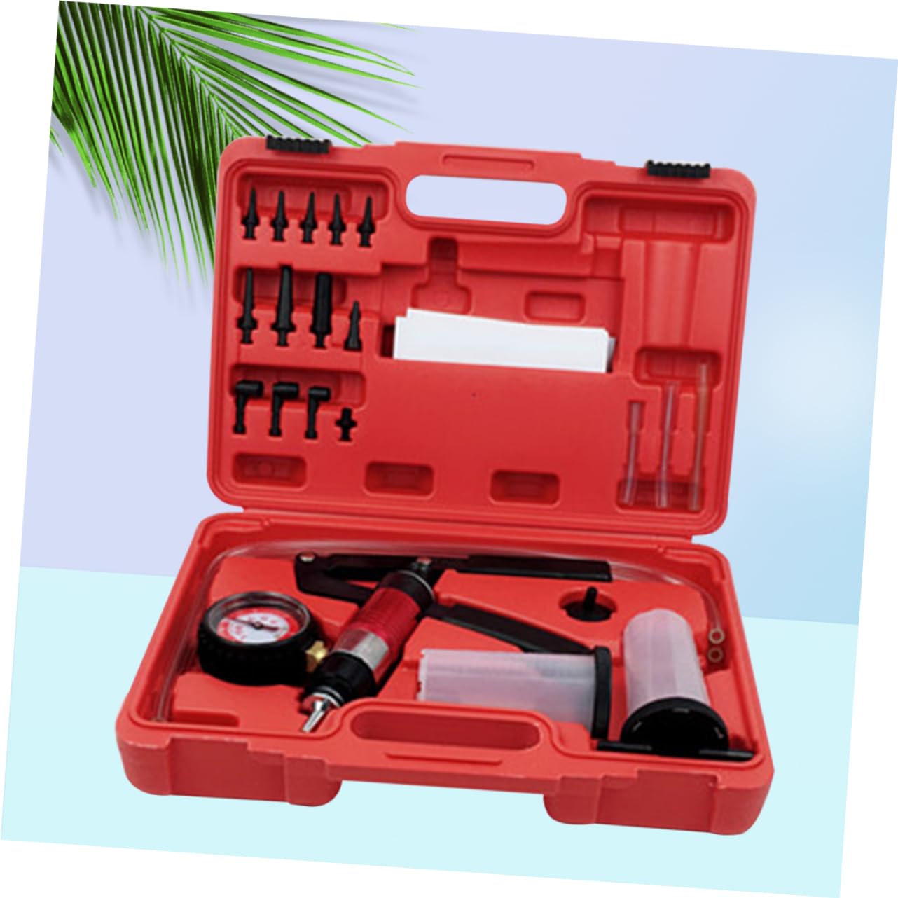 Gatuida Kit De Purga De Frenos Ferramentas De Vacío Manual Herramienta De Protección De Vapor Aspiradora Suite Mano