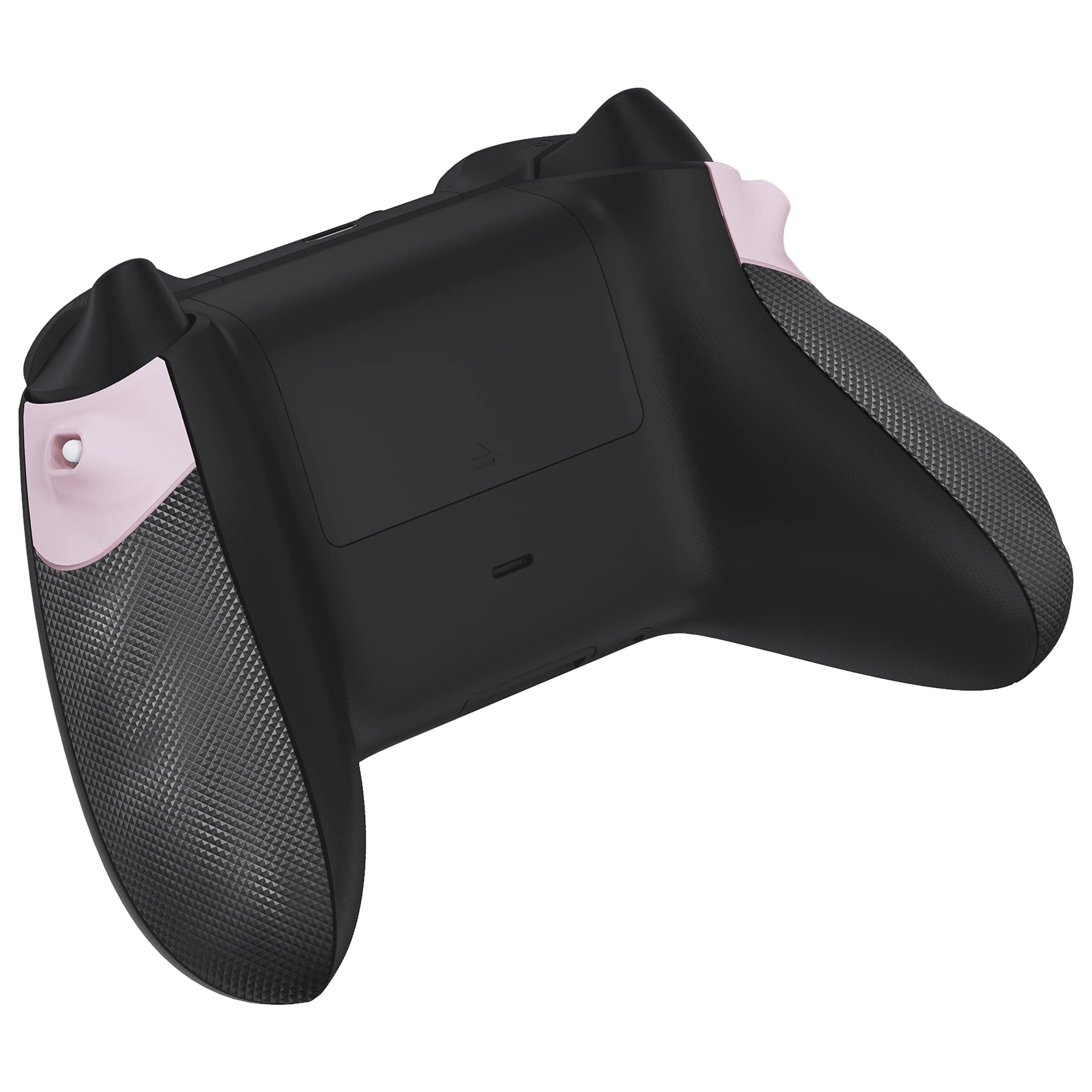 eXtremeRate Flexor Trigger Stop Kit per controller Xbox Series X/S, struttura antiscivolo, impugnatura in gomma e trigger Stopper Grips Kit per Xbox Core Controller Diamond Textured Pink