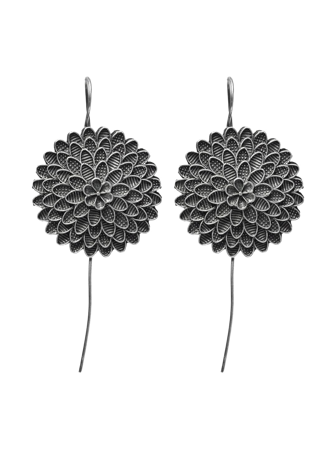 VENI Womens Oxidized Brass Silver Trendy Latest Stylish Boho Earcuff Earrings (B0CJ57WMKL) Amazon Price History, Amazon Price Tracker