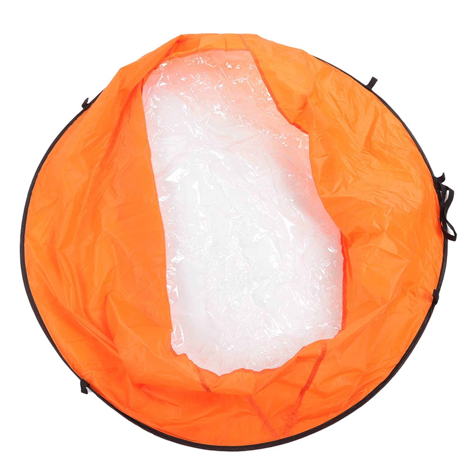 Easy to Assemble Kayak Tarp Folding Kayak Sail for Water Sports (Orange)
