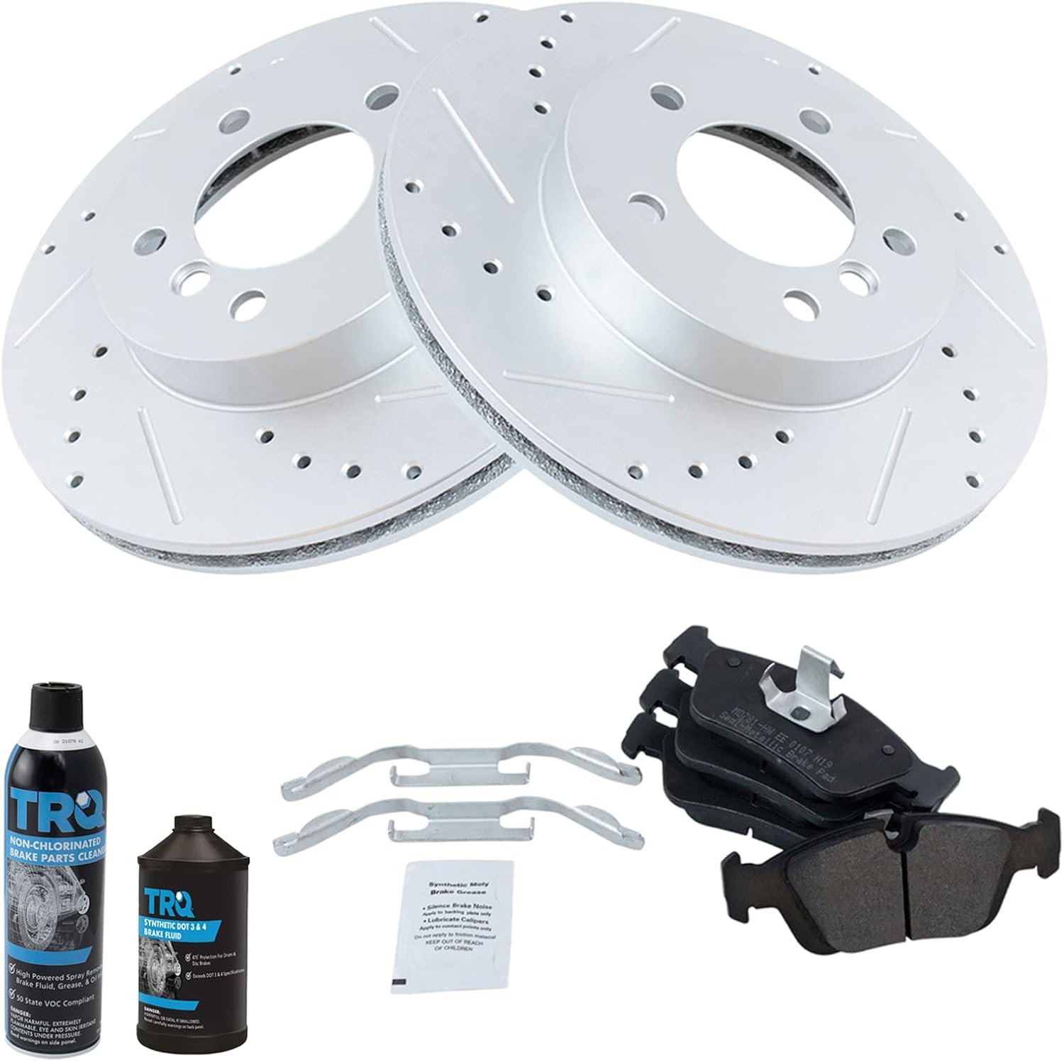 Front brake pad and rotor kit for BMW 3-series & Z-series
