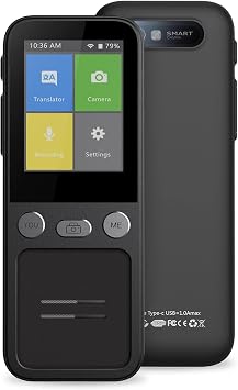 Portable Foreign Language Translator - Language Translator Portable Instant Translator, Portable Two-Way Voice Interpreter, Portable Language Two-Way Instant Voice Translator Efficiency Required