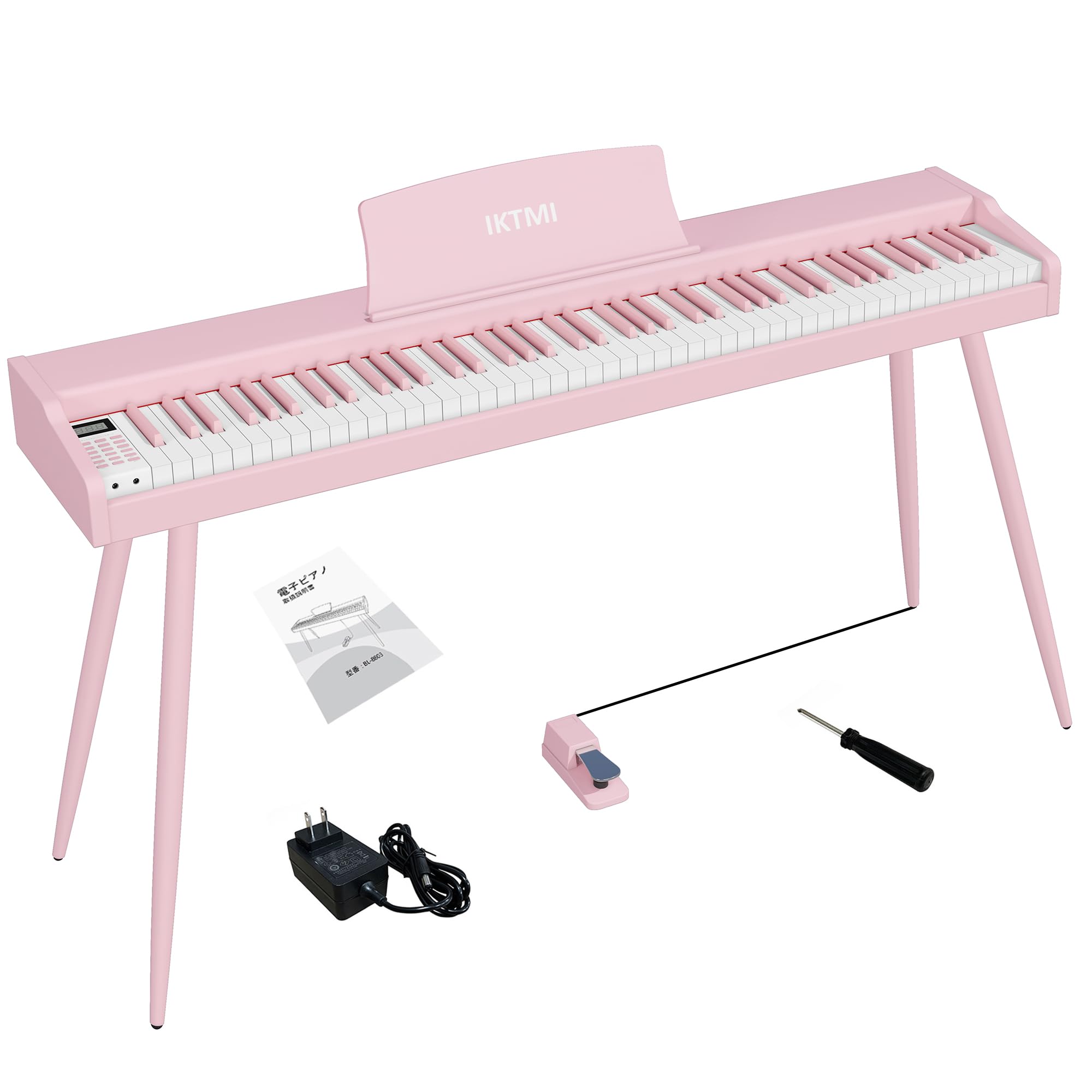 Amazon | IKTMI 電子ピアノ 88鍵盤 木製 ピアノ 88鍵 Digital Piano