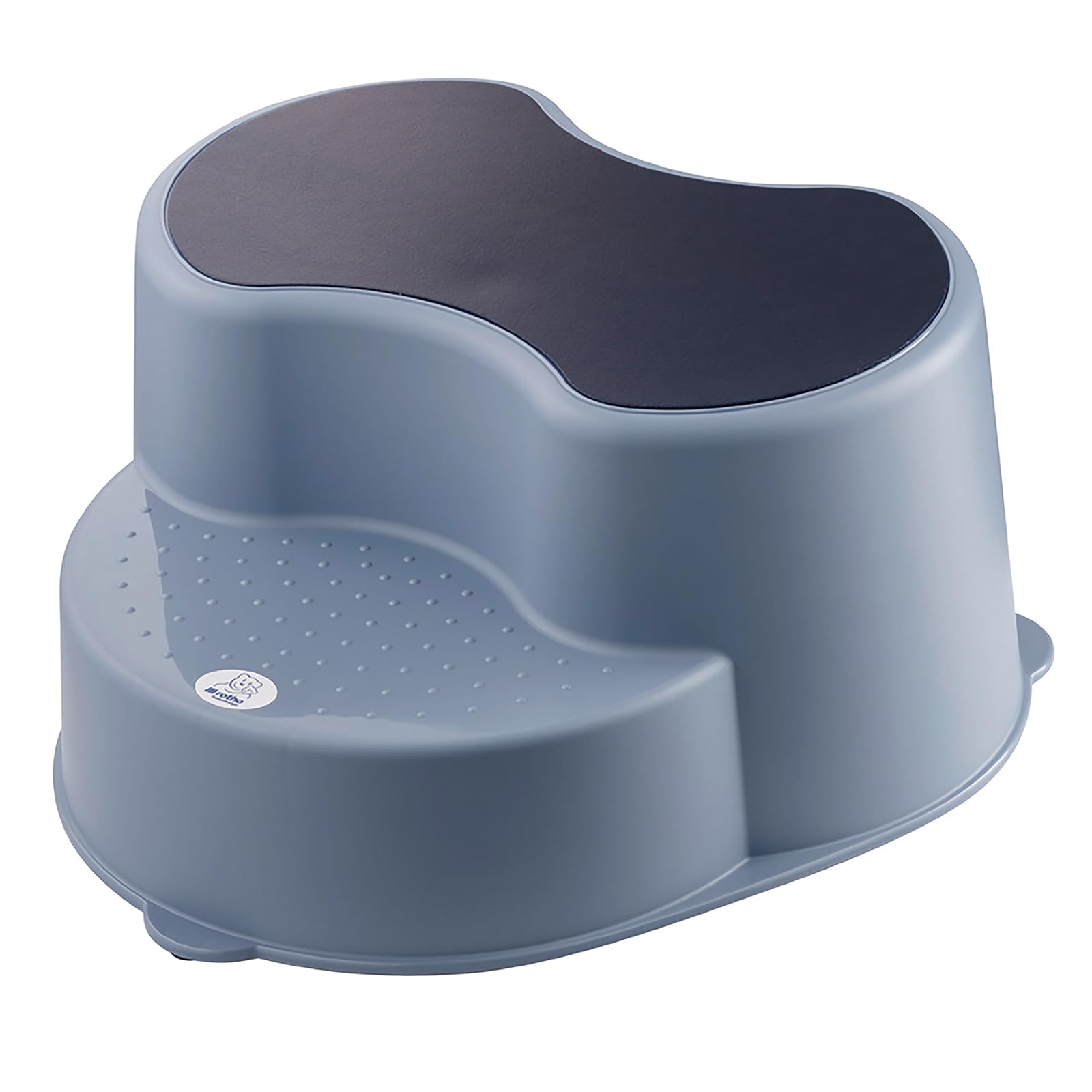 Rotho Babydesign TOP Kinderschemel - recycelt - Tritthocker - Trittschemel - Kinderschemel - Trittleiter - Kindertreppe - Antirutschfläche - Blau