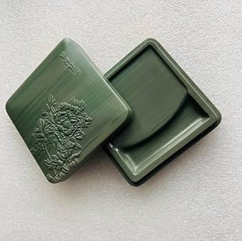 石眼　硯（すずり） Amazon | 硯 墨池 すずり 硯石 澄泥硯 中国四大名硯の一つ 墨池