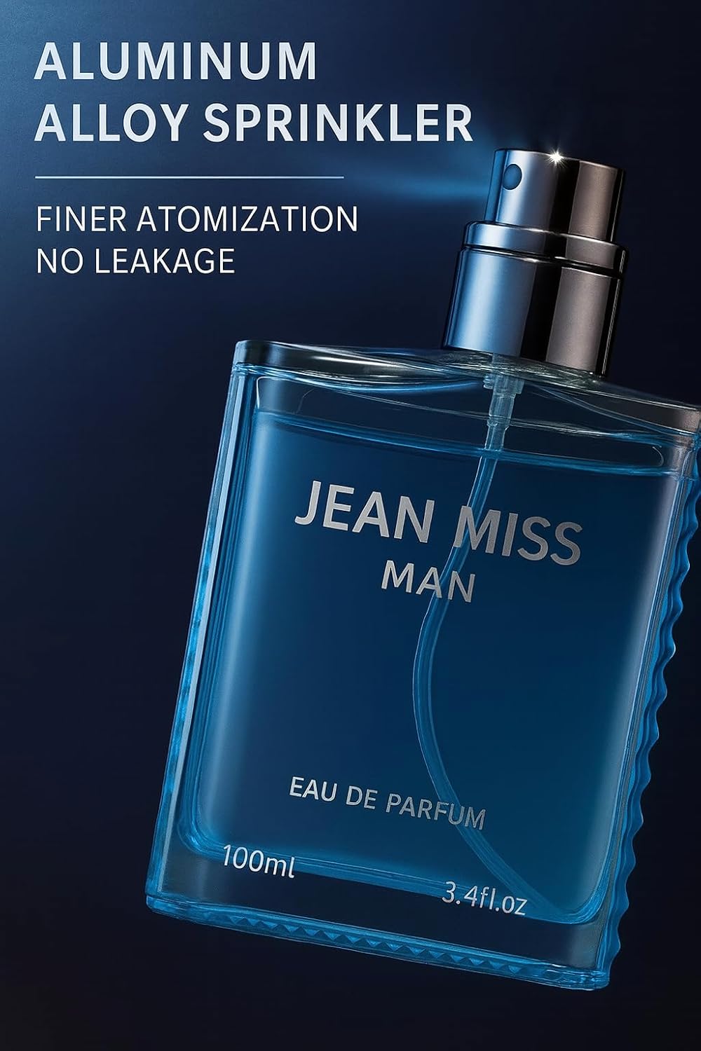 Man's Cologne, Blue Fragrance with Lavandin, Patchouli, Rosemary, Green Mandarin Notes, Luxurious Long Lasting Eau De Parfum for Men 100ml (3.4 fl.oz) - Image 3
