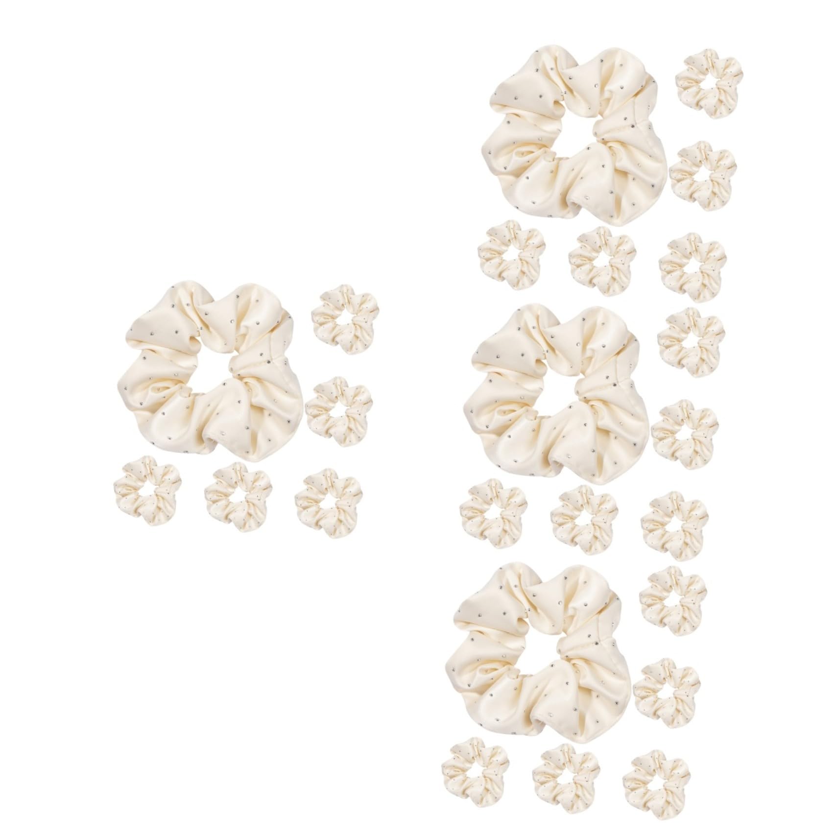 FOMIYES 24piezas Coleteros De Adorno De Rhinestone Para Mujeres y Niñas Gomas Para Cabello Elásticas Para Peinados Elegantes y Actividades Deportivas