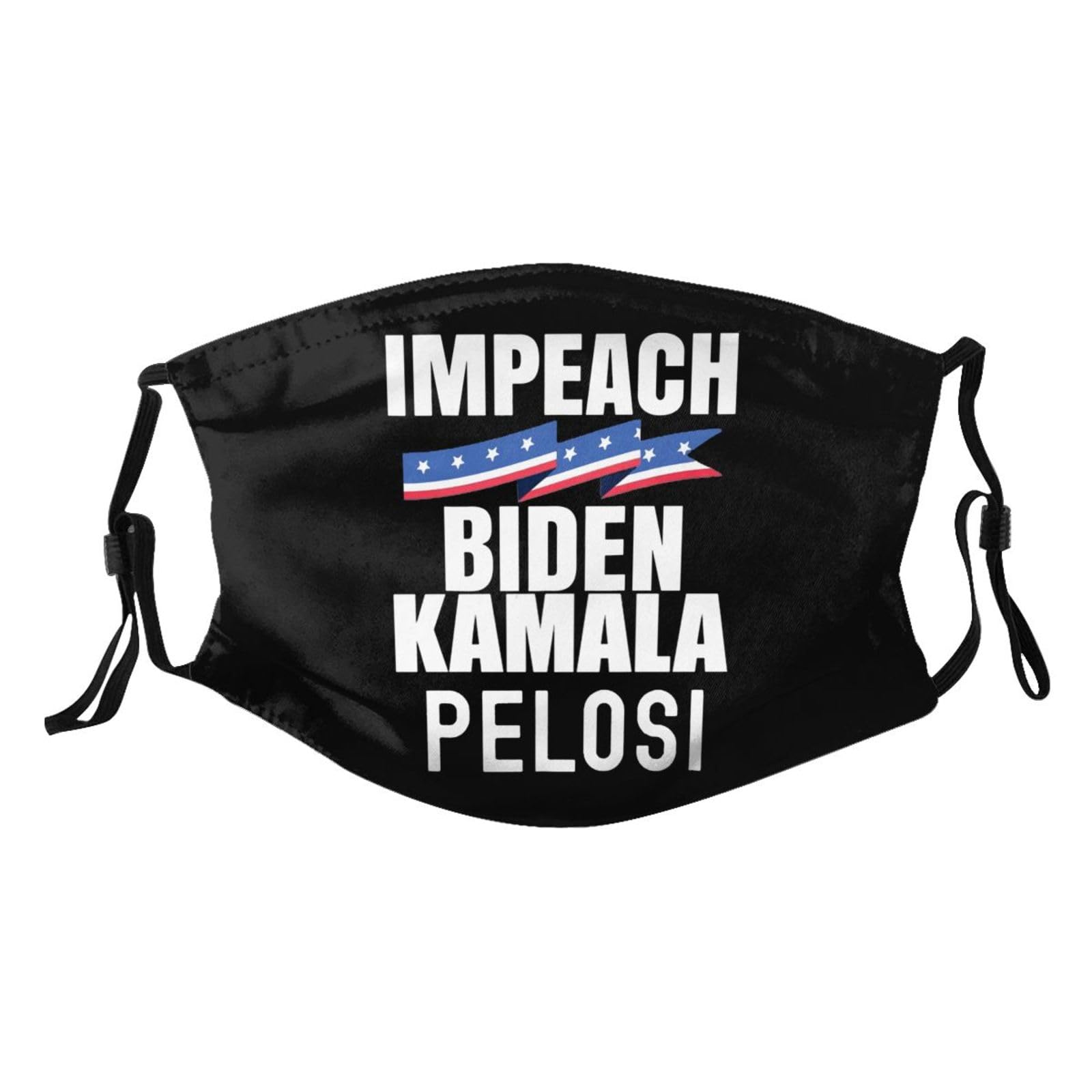 Impeach Biden Kamala Harris Pelosi Adult Dust Mask Adjustable Dust Face with 2 Filter5046