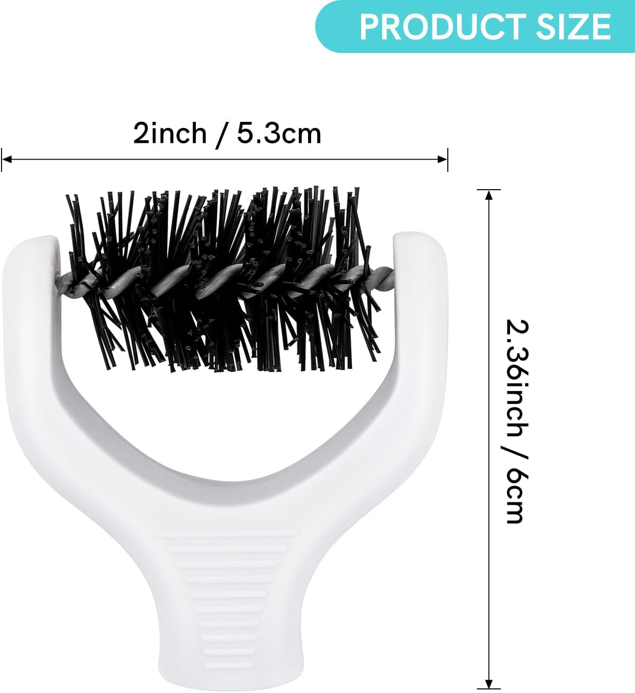 Briartw 2pcs White Replacement Brush Tips for Die Cleaning Tool - Easily Clean Tiny Paper Bits from Etched Dies